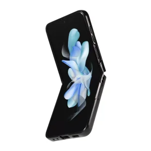 Удароустойчив калъф Litchi Leather за Samsung Galaxy Z Flip6, Черен 3