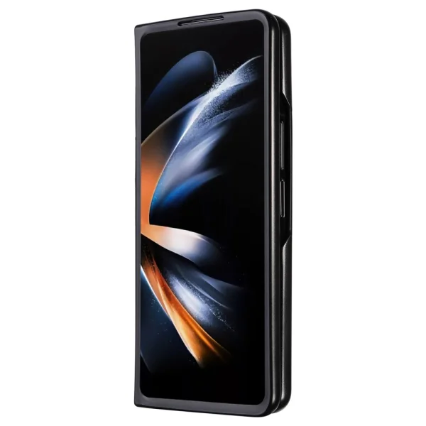 Shockproof case Leather Texture for Samsung Galaxy Z Fold6, Black 6