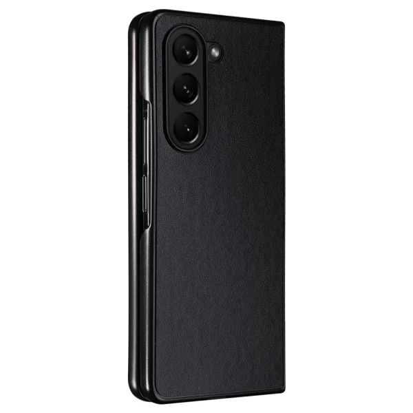 Shockproof case Leather Texture for Samsung Galaxy Z Fold6, Black 5