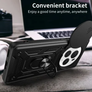Shockproof Slide Camera case for Huawei Honor Magic6 Pro, Black 4