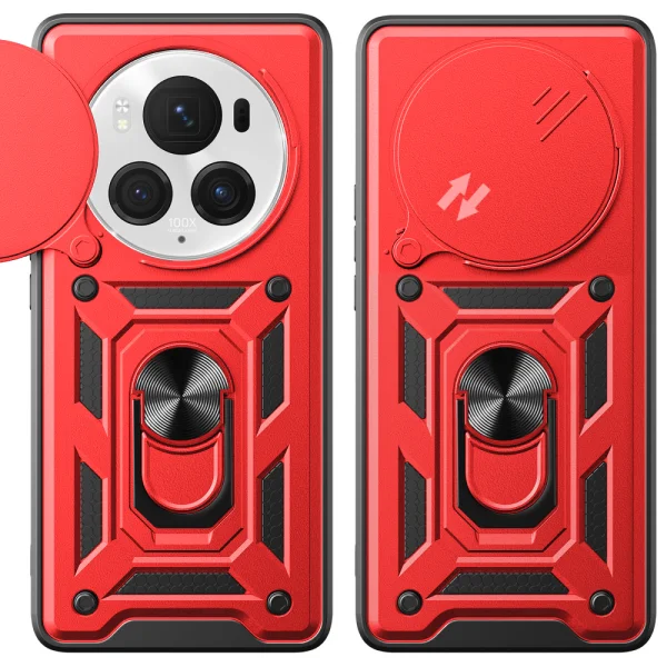 Slide Camera shockproof case for Huawei Honor Magic6 Pro, Red 2