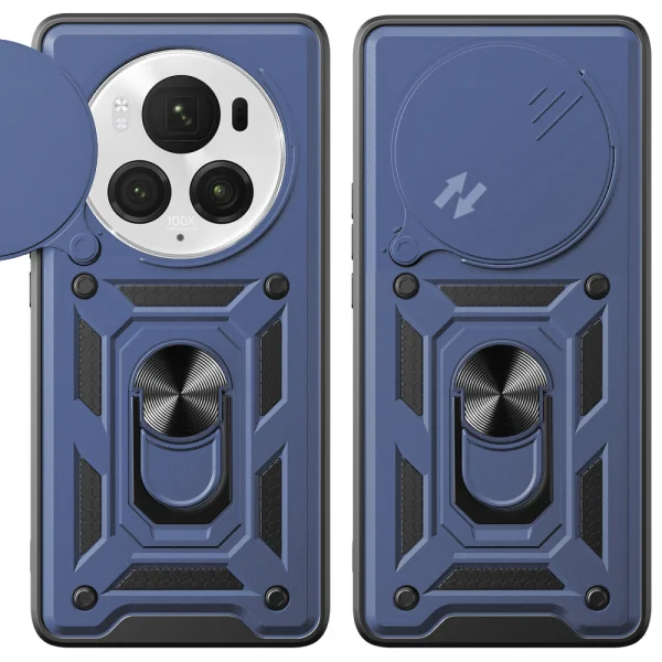 Удароустойчив калъф Slide Camera за Huawei Honor Magic6 Pro, Син 2
