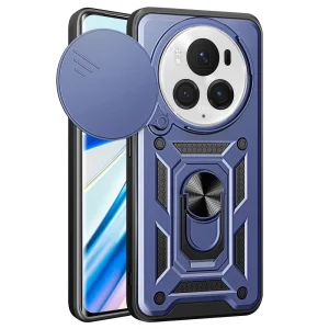 Удароустойчив калъф Slide Camera за Huawei Honor Magic6 Pro, Син