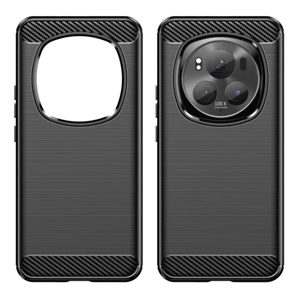 Силиконов Калъф Carbon за Honor Magic6 Pro, Черен 2