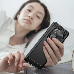 Силиконов Калъф Carbon за Honor Magic6 Pro, Черен 5