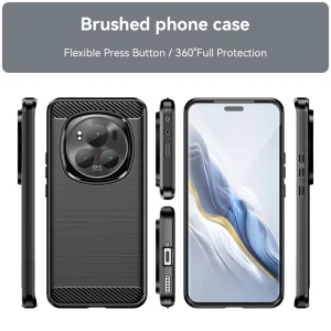Силиконов Калъф Carbon за Honor Magic6 Pro, Черен 3