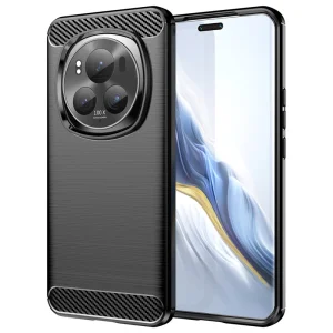 Силиконов Калъф Carbon за Honor Magic6 Pro, Черен