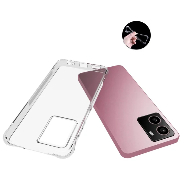 Anti-Drop Silicone Case for HMD Pulse Plus / Pulse Pro, Transparent 3