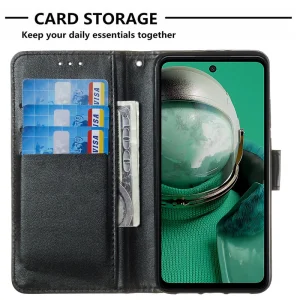 Leather Wallet Book Case for HMD Pulse Plus / Pulse Pro, Black 3