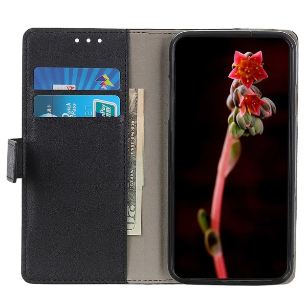 Калъф Тефтер Leather Wallet за Xiaomi Redmi 13 4G / Redmi 13 5G, Черен 2