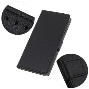 Калъф Тефтер Leather Wallet за Xiaomi Redmi 13 4G / Redmi 13 5G, Черен 4