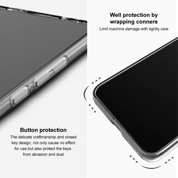 Силиконов калъф IMAK UX-5 за Xiaomi Redmi 13 5G /Redmi 13 4G / Note 13R 5G / Poco M6 4G, Прозрачен 5