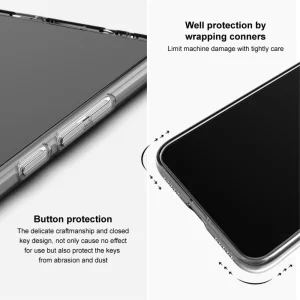 Силиконов калъф IMAK UX-5 за Xiaomi Redmi 13 5G /Redmi 13 4G / Note 13R 5G / Poco M6 4G, Прозрачен 5
