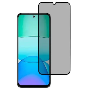 Стъклен Протектор 5D Full Glue PRIVACY за Xiaomi Redmi 13 5G / Redmi 13 4G, Черен