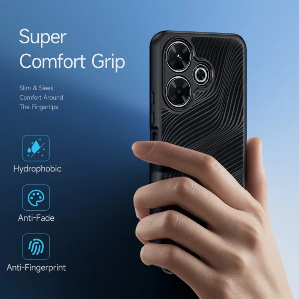 Удароустойчив калъф DUX DUCIS Aimo за Xiaomi Redmi 13 5G /Redmi 13 4G / Note 13R 5G / Poco M6 4G, Прозрачен-черен 4