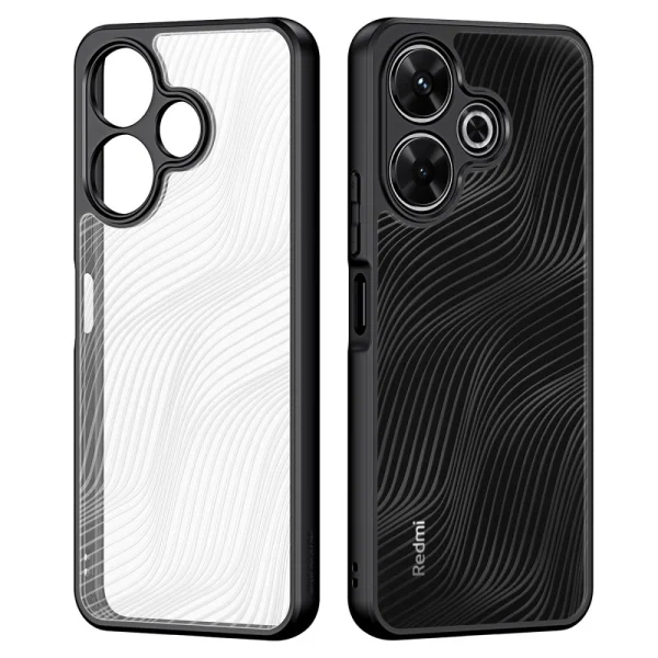 Удароустойчив калъф DUX DUCIS Aimo за Xiaomi Redmi 13 5G /Redmi 13 4G / Note 13R 5G / Poco M6 4G, Прозрачен-черен 1