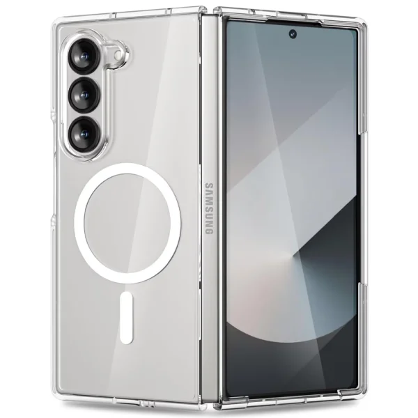Shockproof Case Acrylic MagSF for Samsung Galaxy Z Fold6, Clear 1