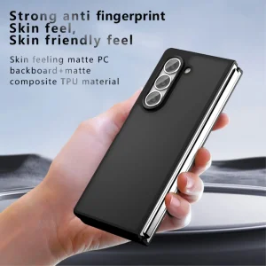 Удароустойчив калъф за Samsung Galaxy Z Fold6, Прозрачен-черен 6