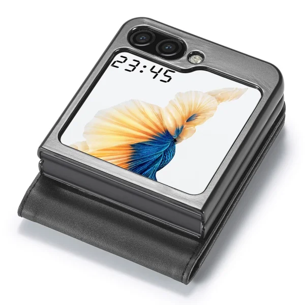 Калъф Тефтер LC IMEEKE Leather за Samsung Galaxy Z Flip6, Черен 6