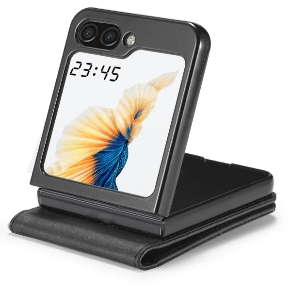 Калъф Тефтер LC IMEEKE Leather за Samsung Galaxy Z Flip6, Черен 3
