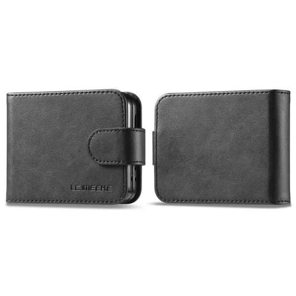 Калъф Тефтер LC IMEEKE Leather за Samsung Galaxy Z Flip6, Черен 1