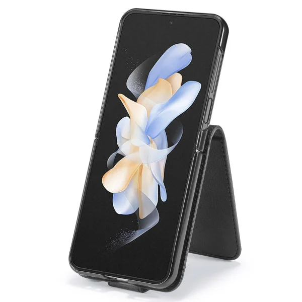 Калъф Тефтер LC IMEEKE Leather за Samsung Galaxy Z Flip6, Черен 2