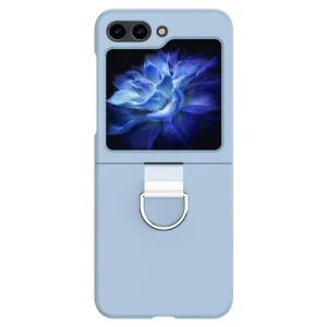 Удароустойчив калъф Skin Feel Ring за Samsung Galaxy Z Flip 6, Светло син