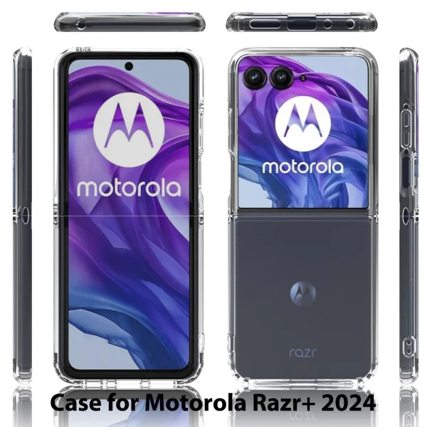 Удароустойчив калъф Acrylic за Motorola Razr 50 Ultra 5G, Прозрачен 6
