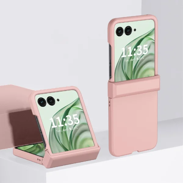 Удароустойчив калъф Skin Feel за Motorola Razr 50 Ultra 5G, Розов 2