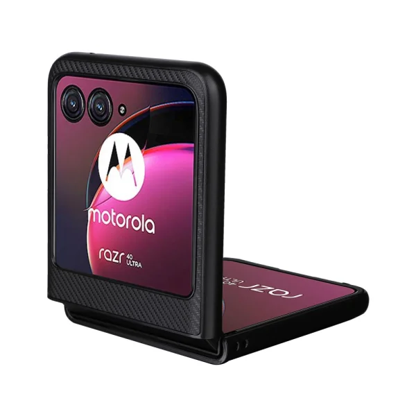 Силиконов Калъф Carbon Fibre Texture за Motorola Razr 40 Ultra 5G, Черен 4