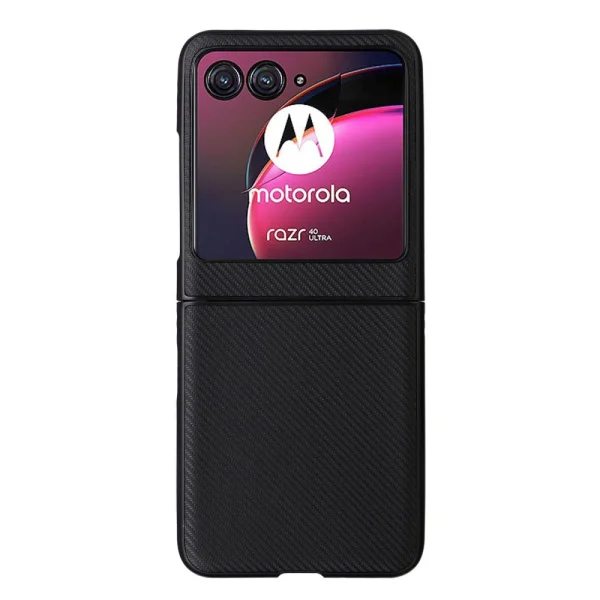 Силиконов Калъф Carbon Fibre Texture за Motorola Razr 40 Ultra 5G, Черен 1