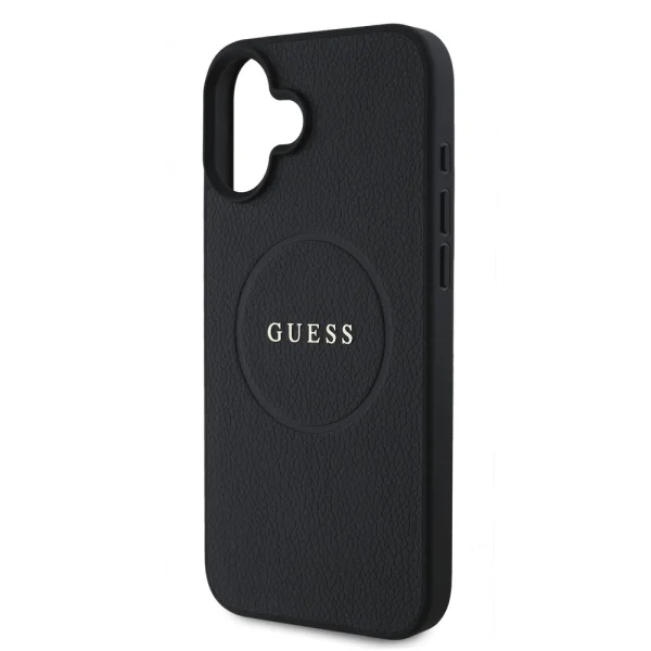 Case GUESS, PU Grained Classic Logo MagSafe for iPhone 16 Plus, GUHMP16MPGHSMMK, Black 4