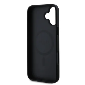 Case GUESS, PU Grained Classic Logo MagSafe for iPhone 16 Plus, GUHMP16MPGHSMMK, Black 5