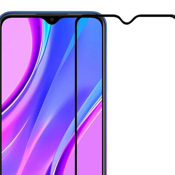 Glass Protector 5D Full Glue for Xiaomi Redmi 9A / 9C, Black 4