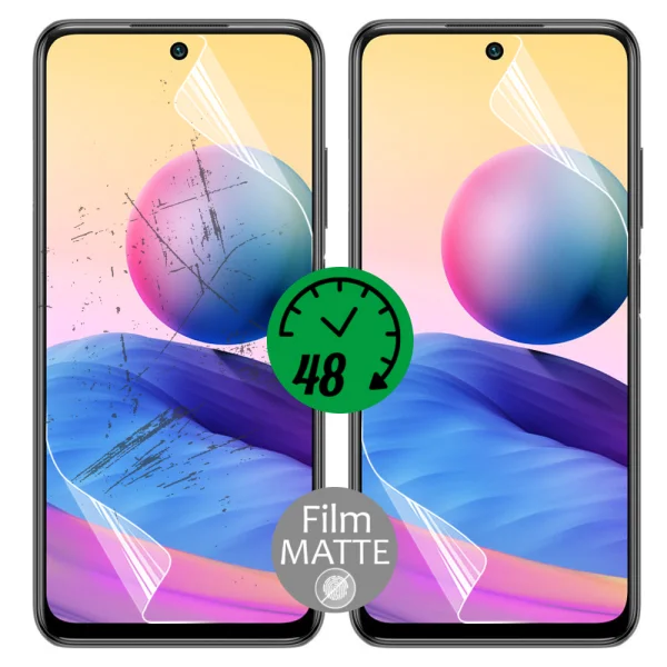 Auto Repair MATTE hydrogel protector for Xiaomi Redmi Note 10 5G, front shell 1
