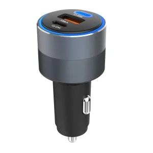Зарядно за кола 12V Forcell F-Energy, 65W, PD, QC4.0, 2xUSB C, USB-A, Alu Car Charger 3