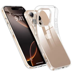 Силиконов калъф за iPhone 16 Pro, 2mm, Прозрачен