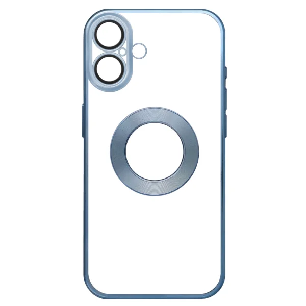 Silicone case Glam for iPhone 16, Blue 2