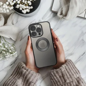 Glam Silicone Case for iPhone 16 Pro, Black 4