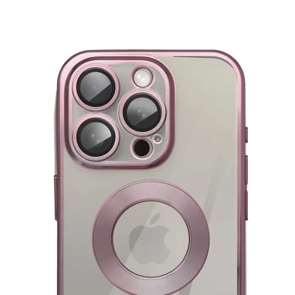 Silicone case Glam for iPhone 16 Pro Max, Pink 2
