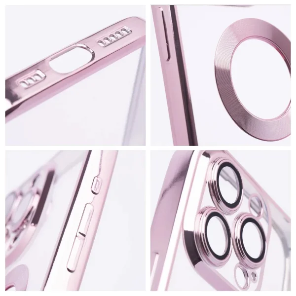 Silicone case Glam for iPhone 16 Pro Max, Pink 3