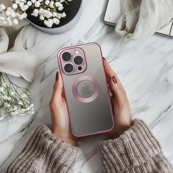 Silicone case Glam for iPhone 16 Pro Max, Pink 4