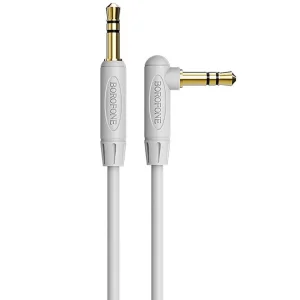 Аудио Кабел Borofone AUX BL4 Jack 3.5mm - 3.5mm 1M, Сив