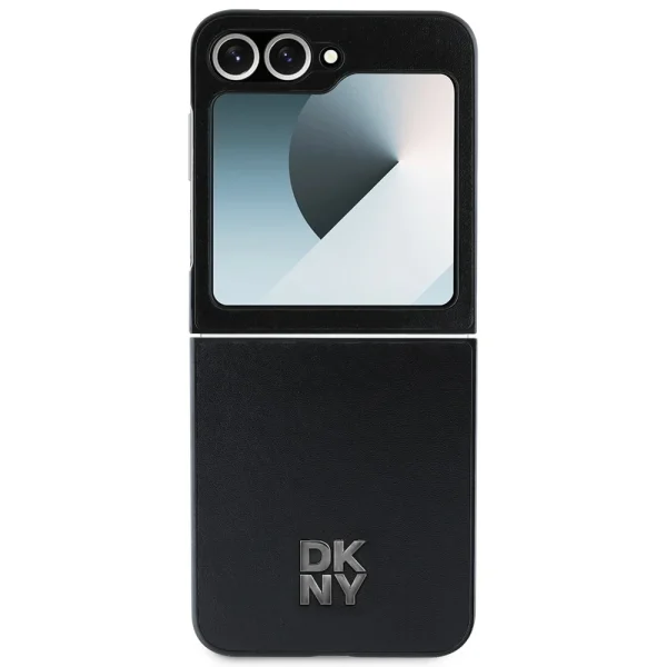 Калъф DKNY за Samsung Galaxy Z Flip 6, PU Leather Stack Logo Case, DKHCZF6PSMCSLK 2