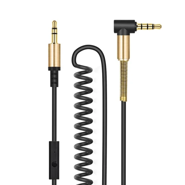 HOCO Аудио кабел AUX UPA02 3.5mm с микрофон 2M , Черен 1