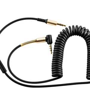 HOCO Аудио кабел AUX UPA02 3.5mm с микрофон 2M , Черен 3