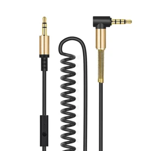 HOCO Аудио кабел AUX UPA02 3.5mm с микрофон 2M , Черен