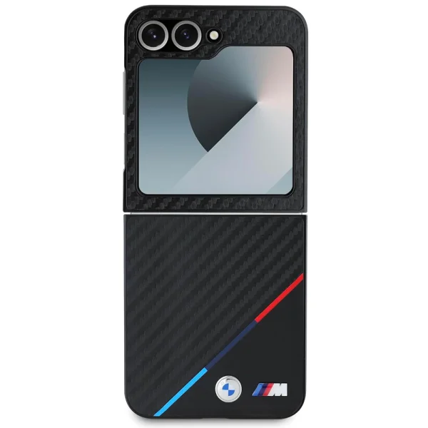 Калъф BMW за Samsung Galaxy Z Flip 6, M PU Carbon Tricolor Stripe, BMHCZF623PUDTK 5