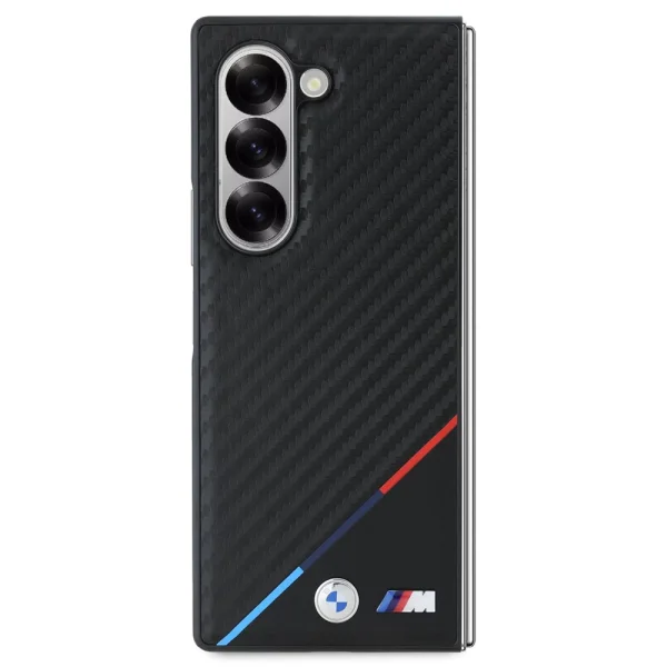Калъф BMW за Samsung Galaxy Z Fold 6, M PU Carbon Tricolor Stripe MagSafe, BMHMZFD623PUDTK 2