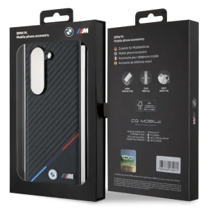Калъф BMW за Samsung Galaxy Z Fold 6, M PU Carbon Tricolor Stripe MagSafe, BMHMZFD623PUDTK 6